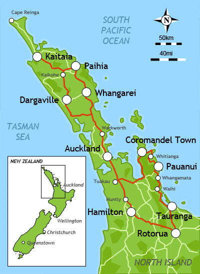Auckland 10days Map 